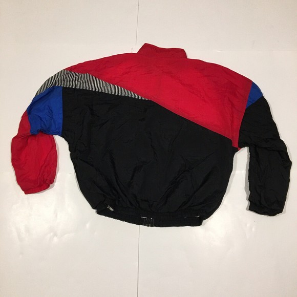 Vtg 80s Aviat Sportif Abstract Jacket M Art Colorblock Retro Sport Hip Hop 90s - Picture 5 of 5